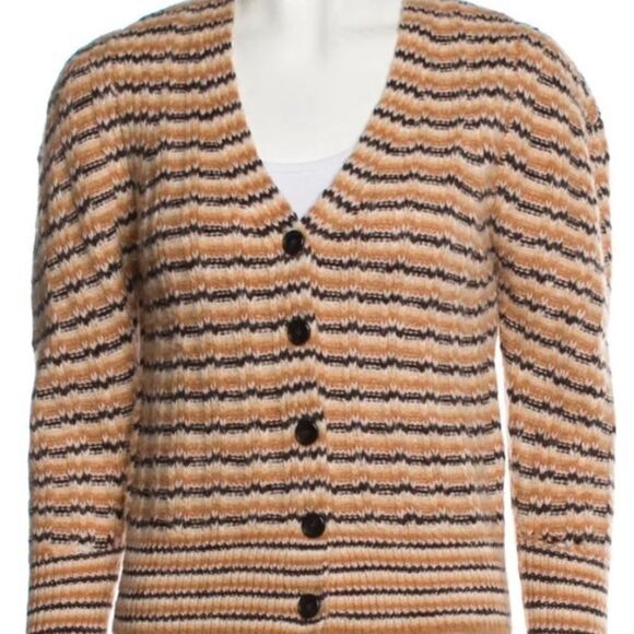 A.L.C. Cashew Rebekah Cardigan Multi Stripe - Picture 7 of 11